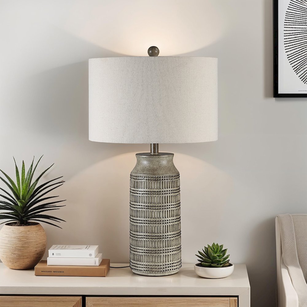 Tarragona 28" Height Table Lamp, Brown. Picture 2