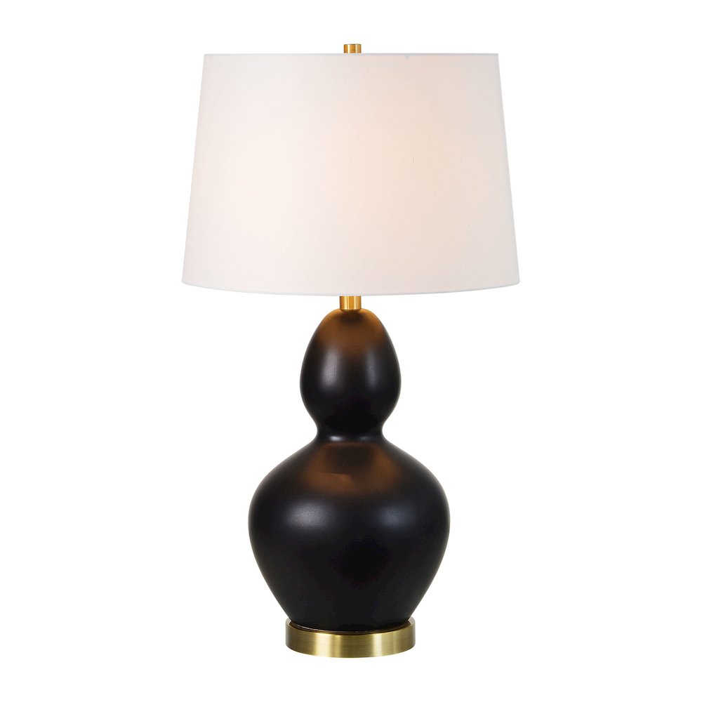 Kamilia 26.75" Length Table Lamp- Set of two, Matte Black. Picture 5