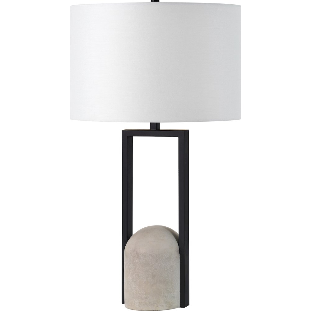 Florah 27.75" Length Table Lamp, Matte Black. Picture 1