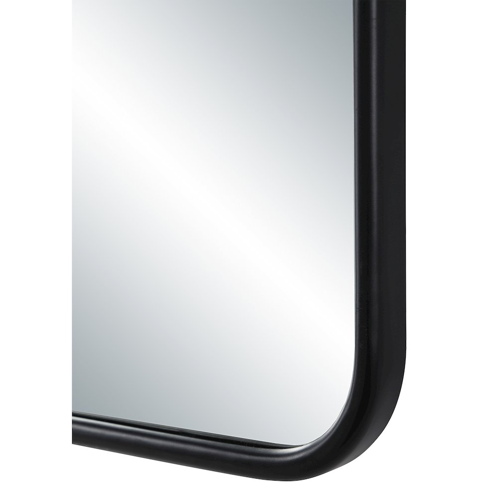 Cascais 36" H x 24" W Wall Mirror, Black. Picture 5