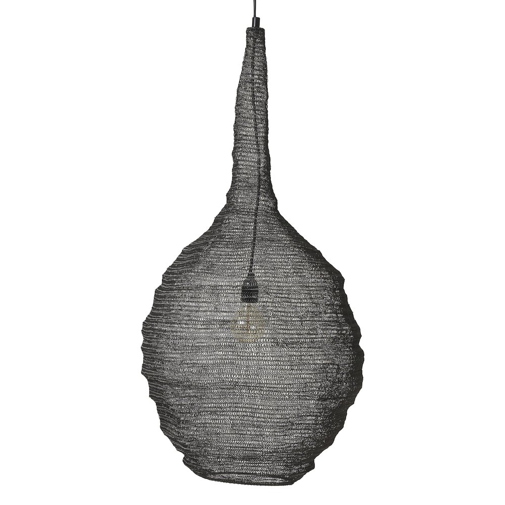 Corfu 148.5" Height Ceiling Fixture, Black. Picture 1
