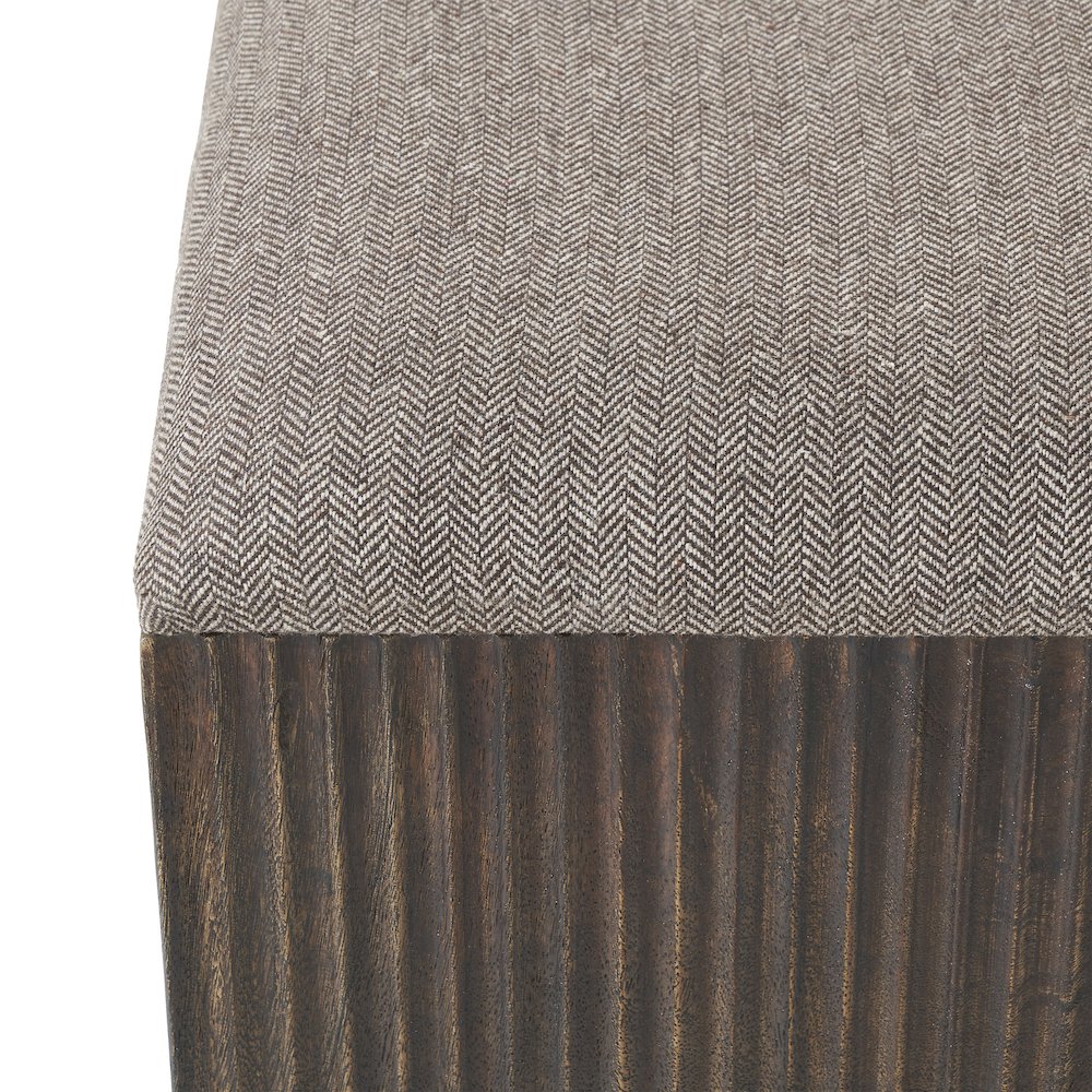 Tristan 18" Height Stool, Brown. Picture 5
