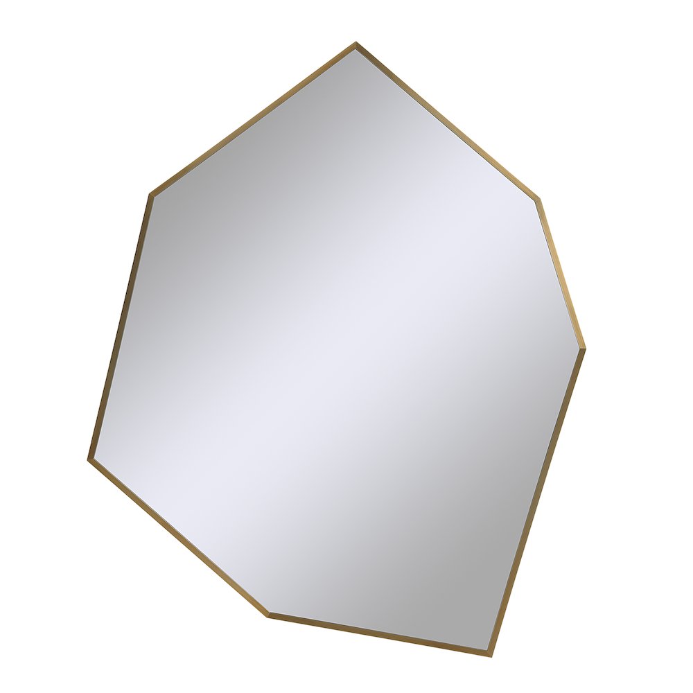 Devika 41 x 31 Geometric,Irregular Framed Mirror. Picture 6