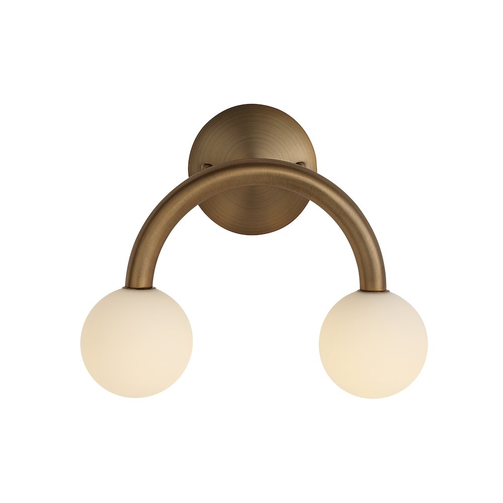 Santi 10.5" Height Wall Sconces, Dark Brushed Brass. Picture 5