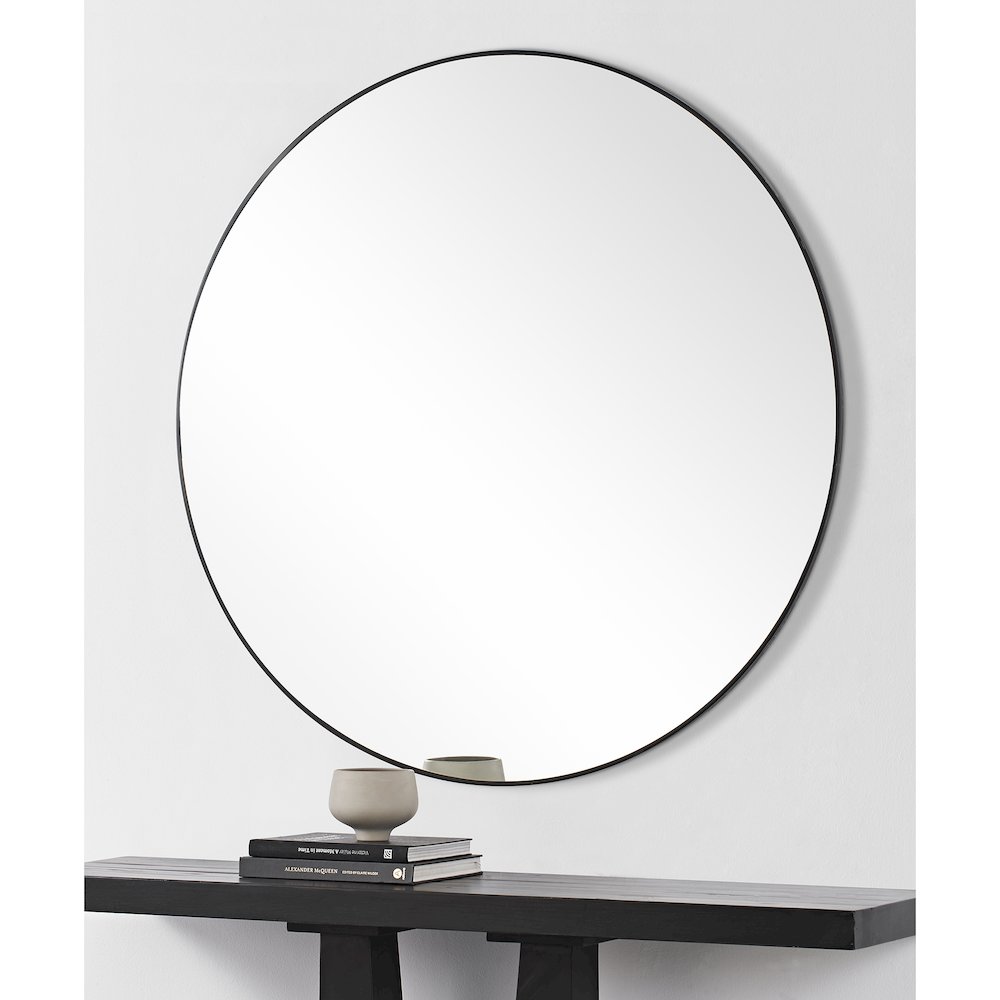 Sami 48 x 48 Round Framed Mirror. Picture 2