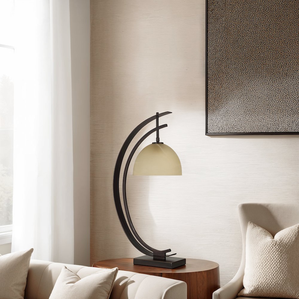 Pervinca 28.125" Height Table Lamp, Brown. Picture 2