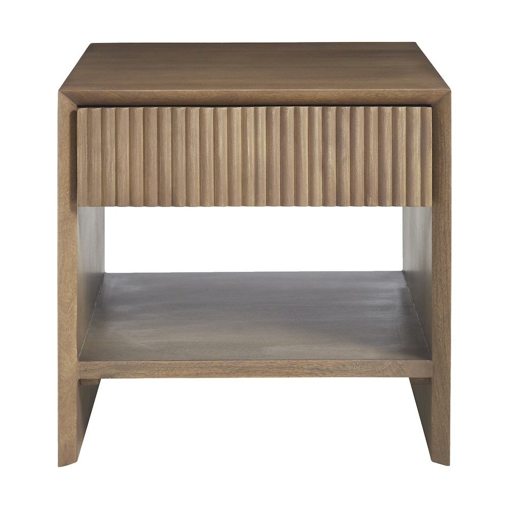 Jaime Indoor Mango Wood Side Table. Picture 1