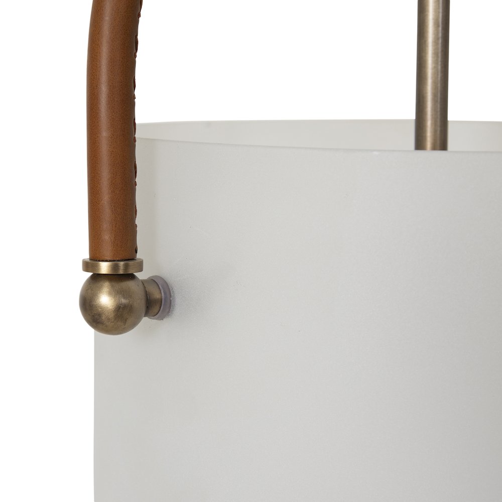 Brillio 10" Length Ceiling Fixture, Matte Antique Brass. Picture 3