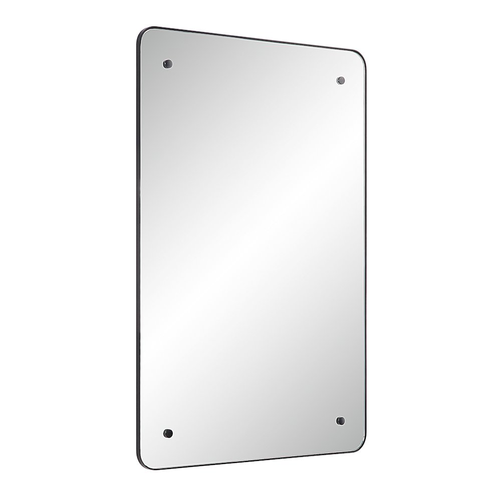 Aine 36" Tall Rectangular Mirror, Matte Black. Picture 3