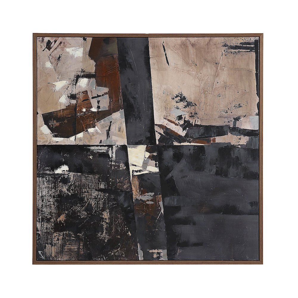 Odysseus 45" Wide Canvas Art, Black. Picture 1
