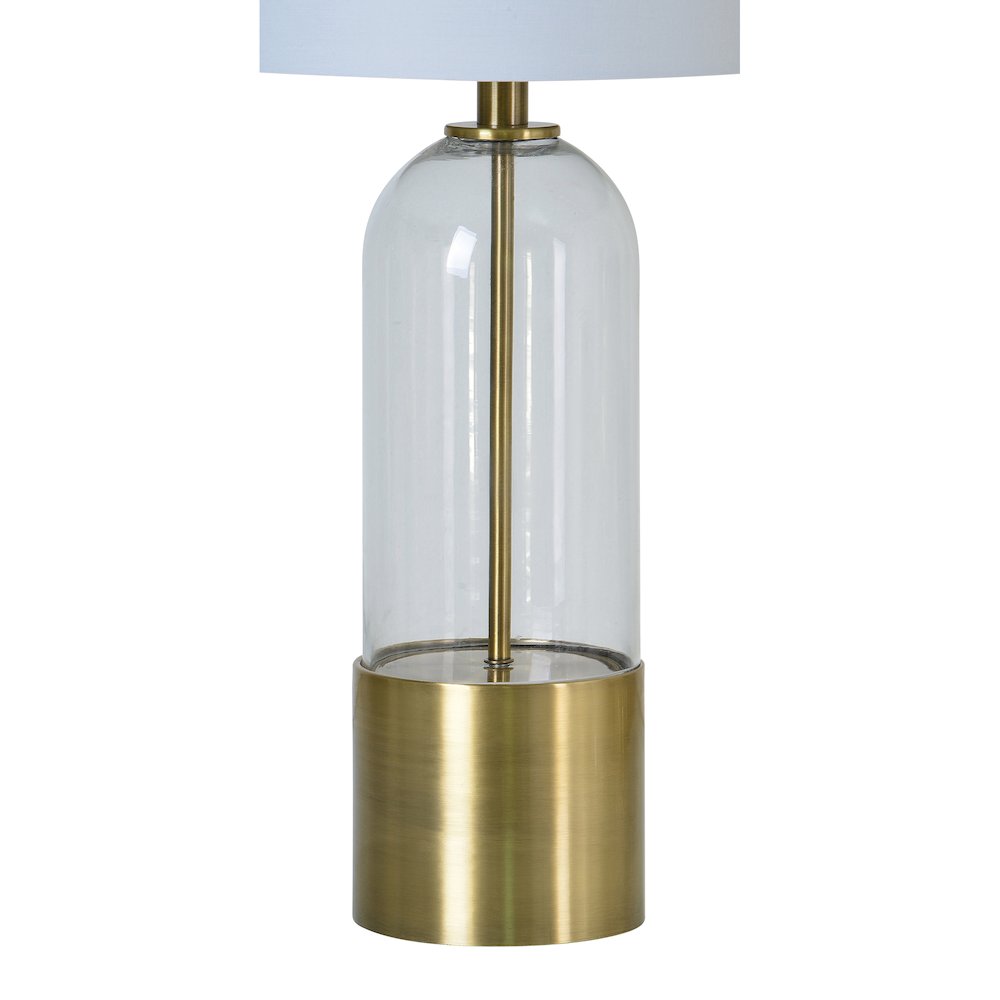 Theodore 27.5" Length Table Lamp, Antique Brass. Picture 2