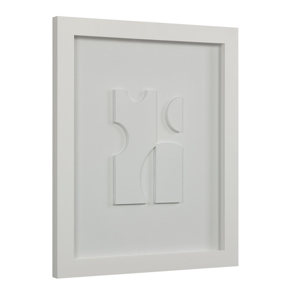 Ispra 19" Wide Wall Decor, Matte White. Picture 8