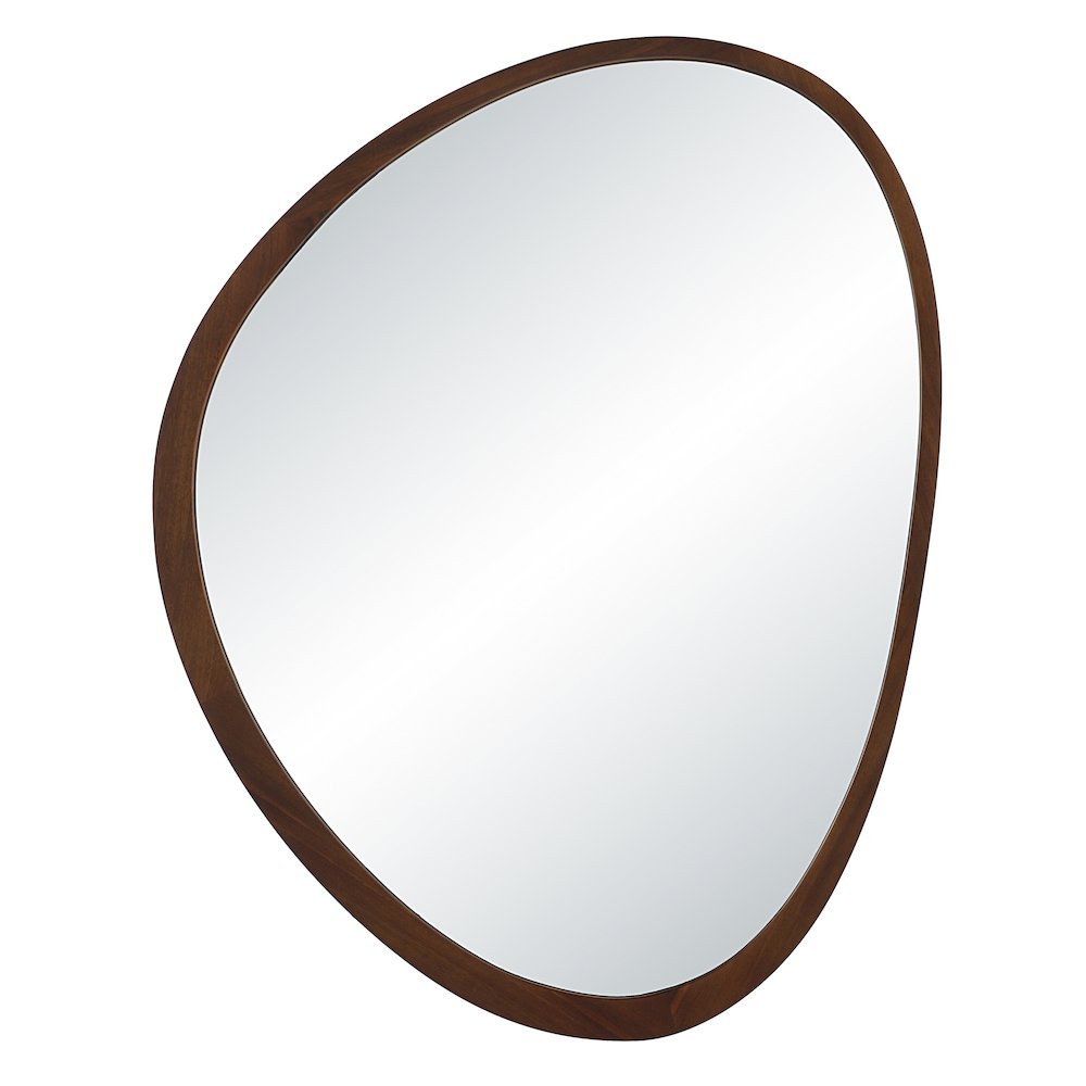 Borago 46" H x 36" W Wall Mirror, Brown. Picture 1