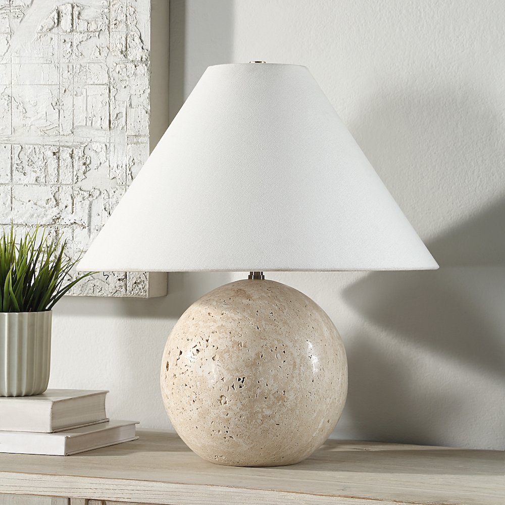 Assen Table Lamp In Beige Color. Picture 2