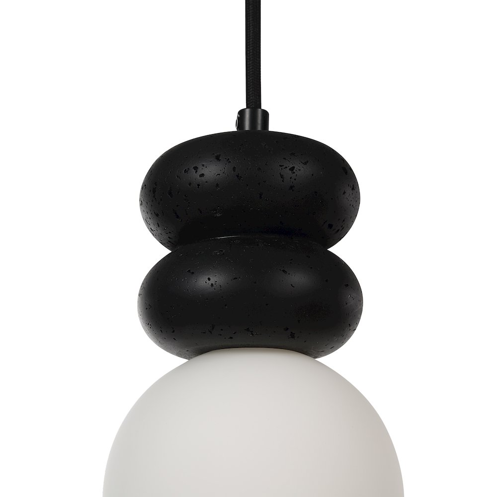 Solene 118" Height Ceiling Fixture, Matte Black. Picture 4