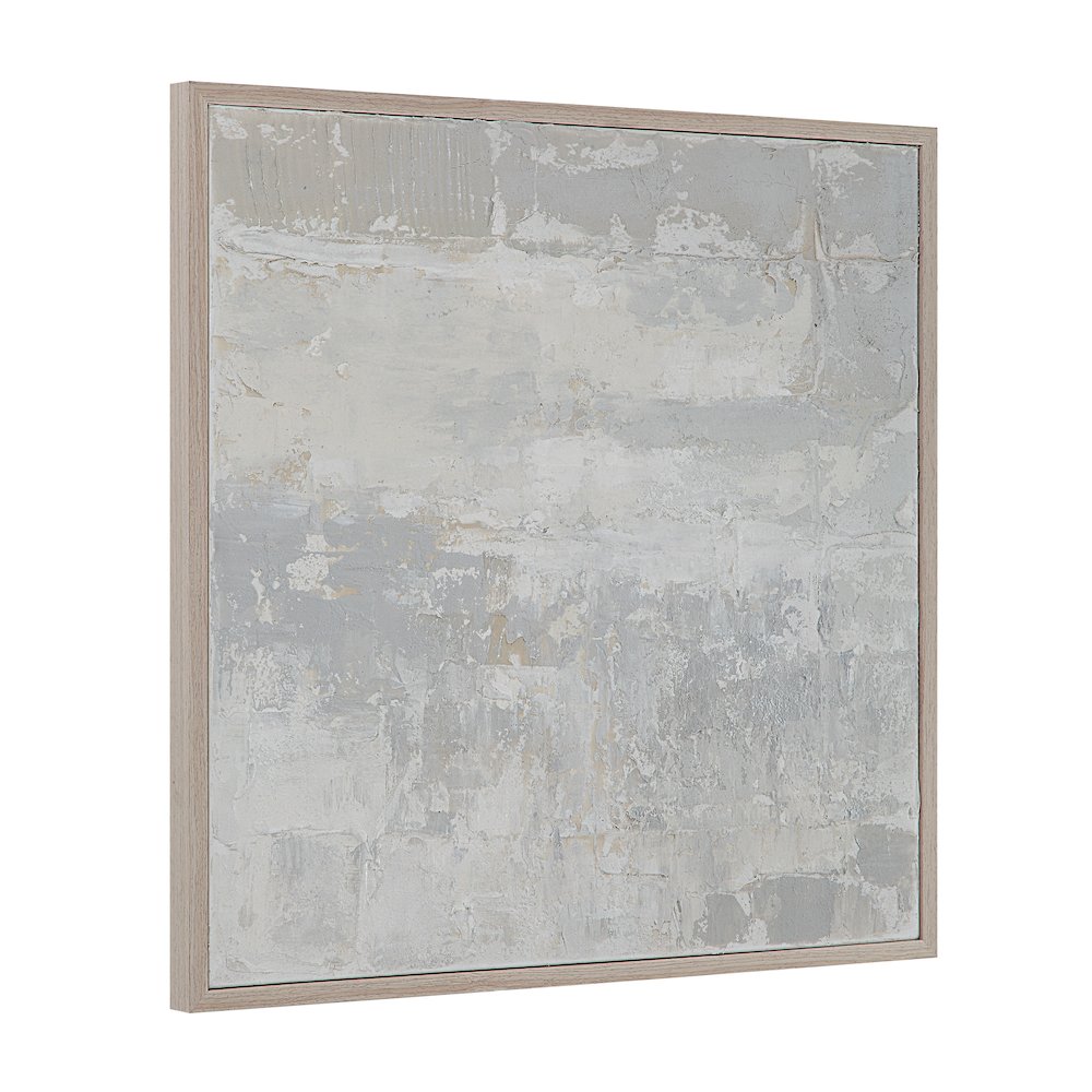 Heleni 30" Wide Canvas Art With Wood Frame, Cream. Picture 8