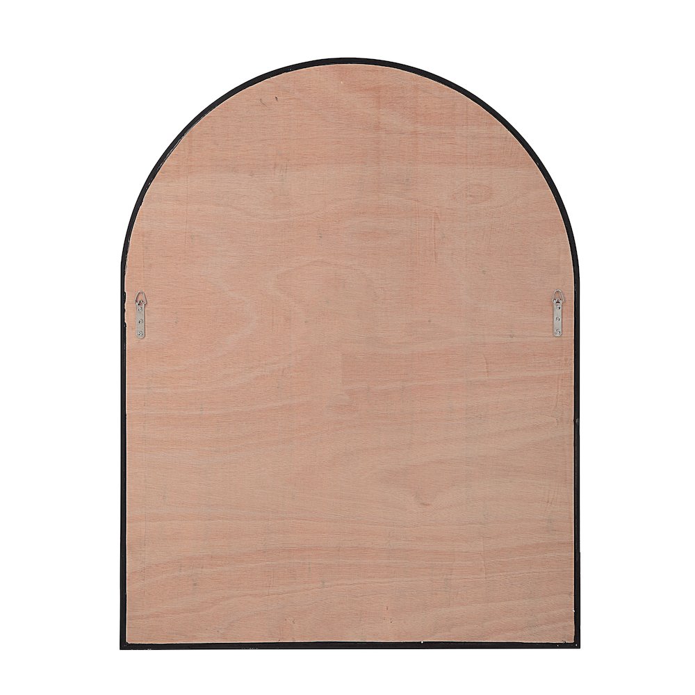 Cove 46" Tall Arch Rectangular Mirror, Matte Black. Picture 3