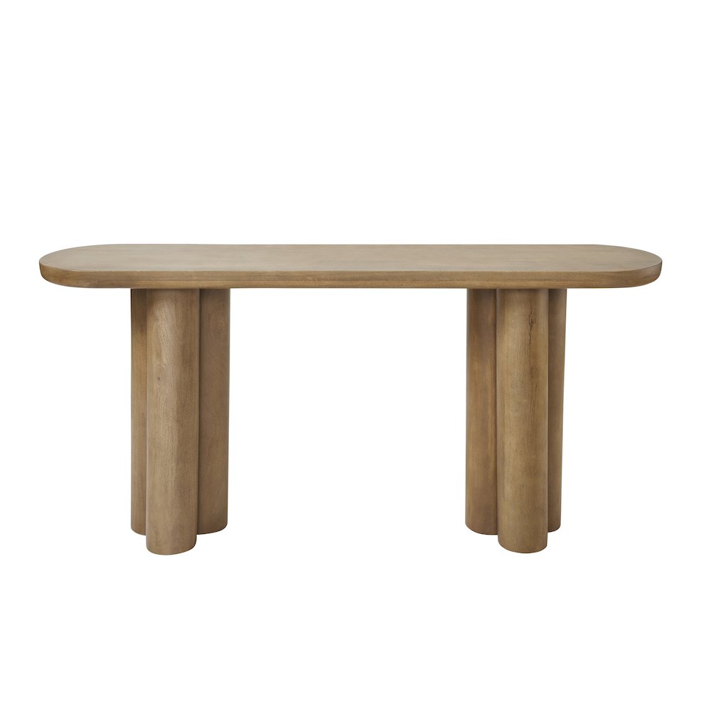 Ramona Console Table In Beige Color. Picture 1