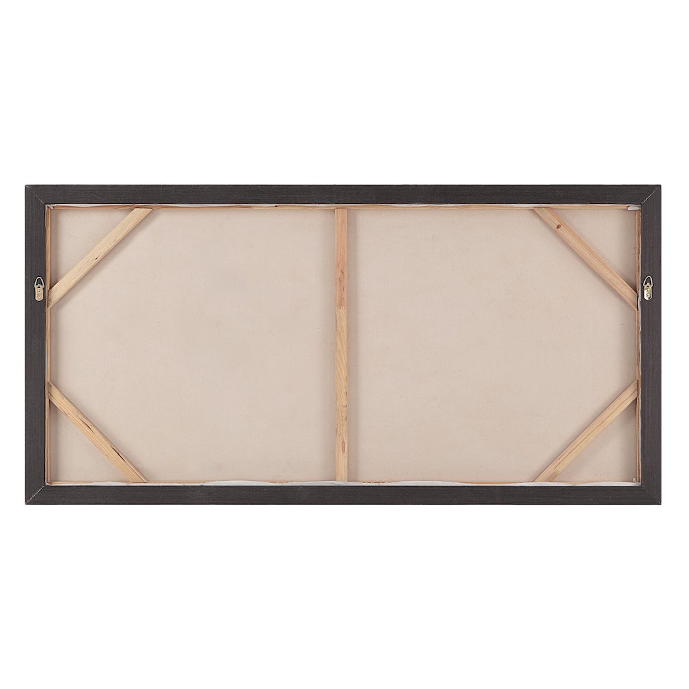 Shah 60" Wide Canvas Art With Wood Frame, Dark Grey. Picture 4