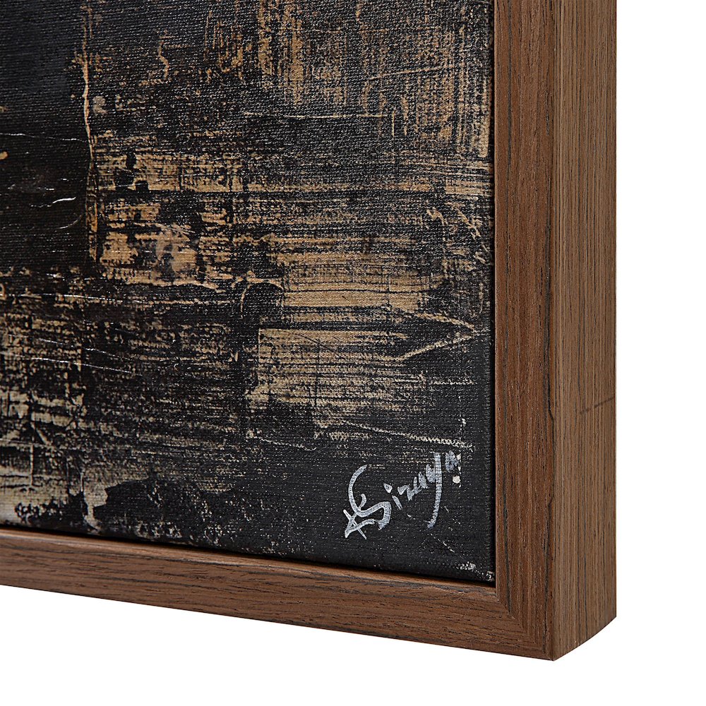 Odysseus 45" Wide Canvas Art, Black. Picture 5