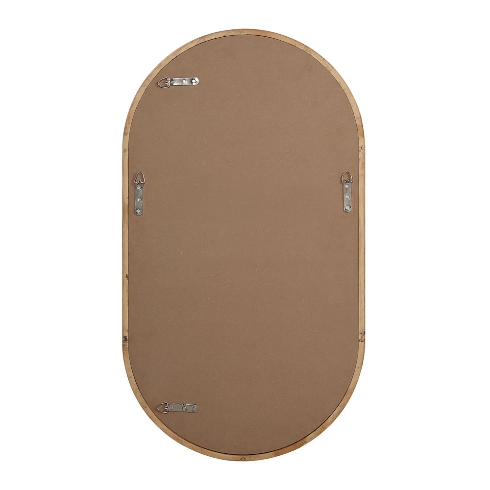 Puno 36" H x 20" W Wall Mirror, Brown. Picture 4