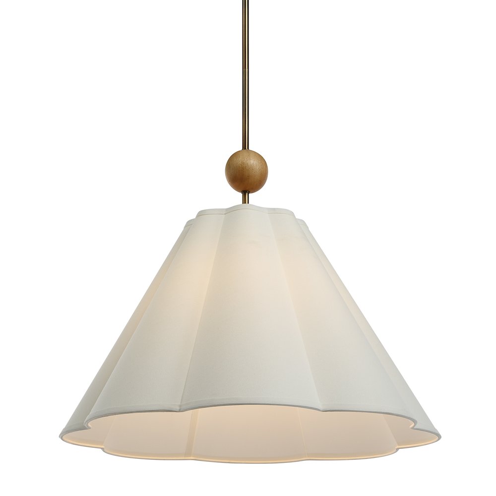 Arielle 25" Wide 1-Light Chandelier, Dark Antique Brushed Brass. Picture 2