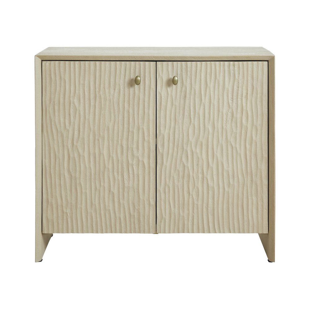 Aida Indoor Mango Wood Cabinet, Beige. Picture 1