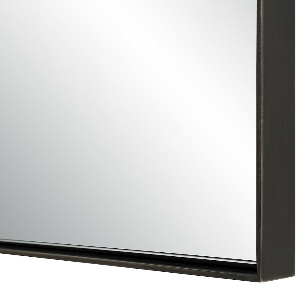 Romina 36" H x 24" W Wall Mirror, Aged Brass. Picture 3