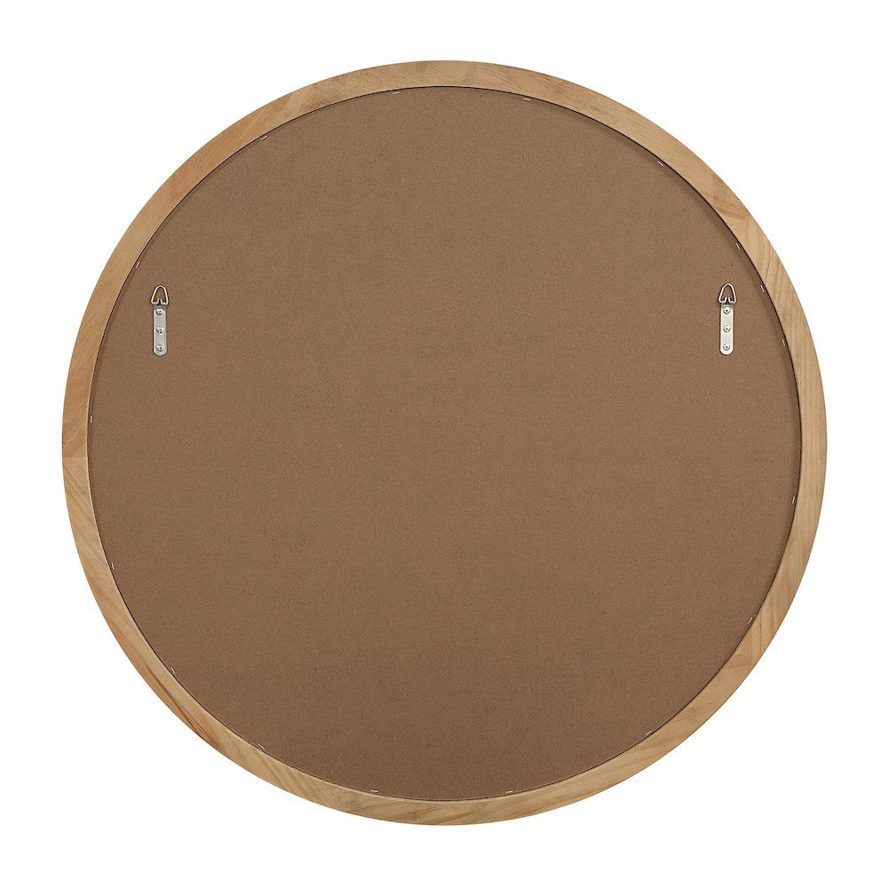 Noto 40" H x 40" W Wall Mirror, Brown. Picture 4