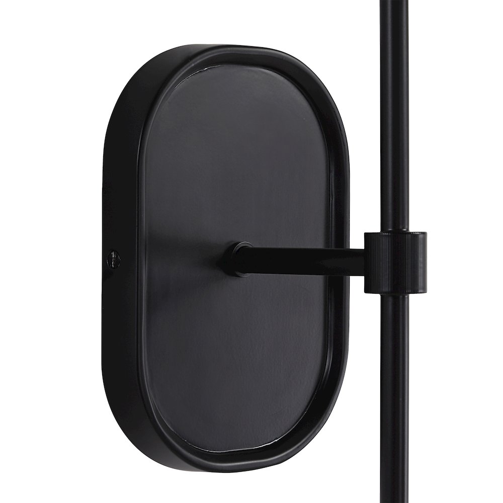 Fico 17.5" Height Wall Sconce, Black. Picture 4