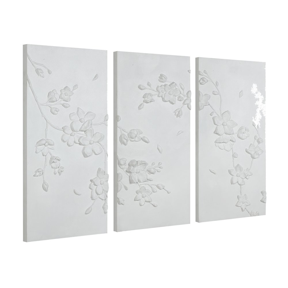 Beaudelaire 20" Wide Wall Decor, Matte White. Picture 2