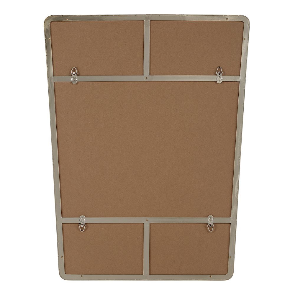 Mily 36" H x 28" W Wall Mirror, Yellow. Picture 4