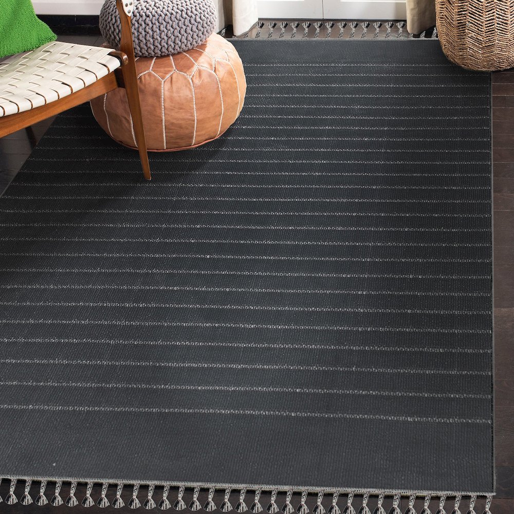AMBROSE CHARCOAL/ GREY 10 x 13 Indoor Rug. Picture 7