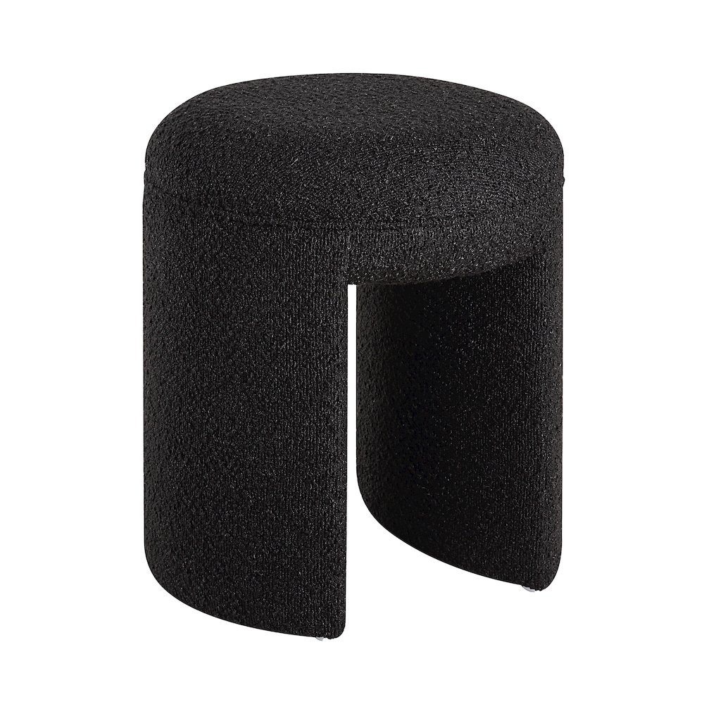 Amrah 16.93" Height Stool, Black. Picture 3