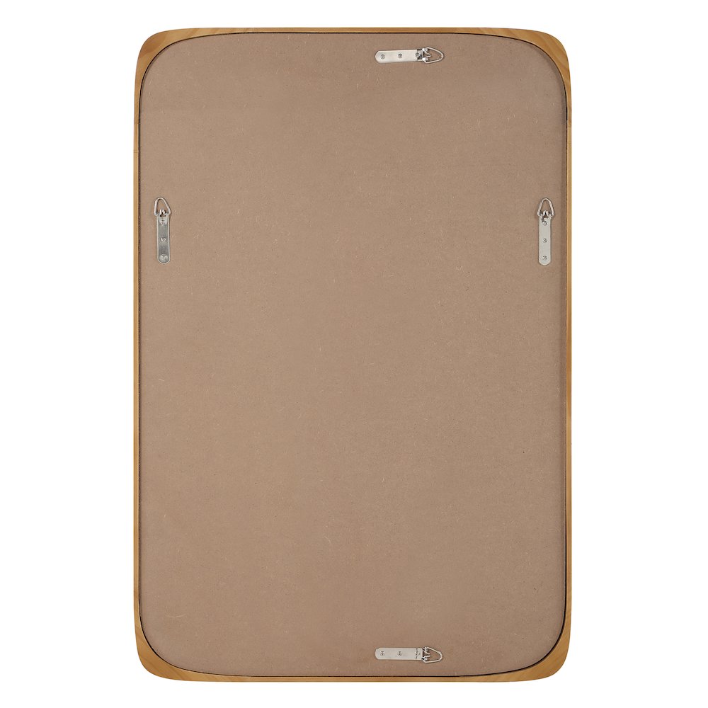 Scisto 36" H x 24" W Wall Mirror, Beige. Picture 4