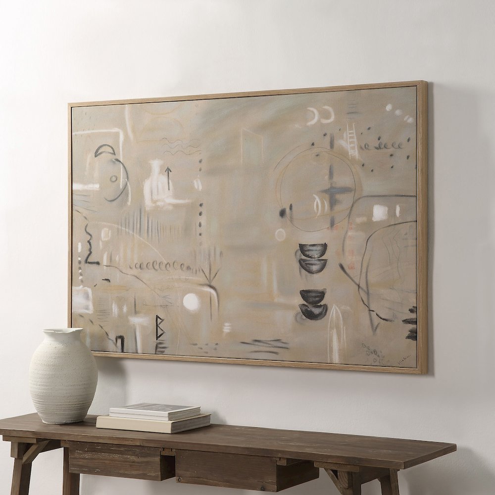 Kore 60" Wide Canvas Art, Grey. Picture 2