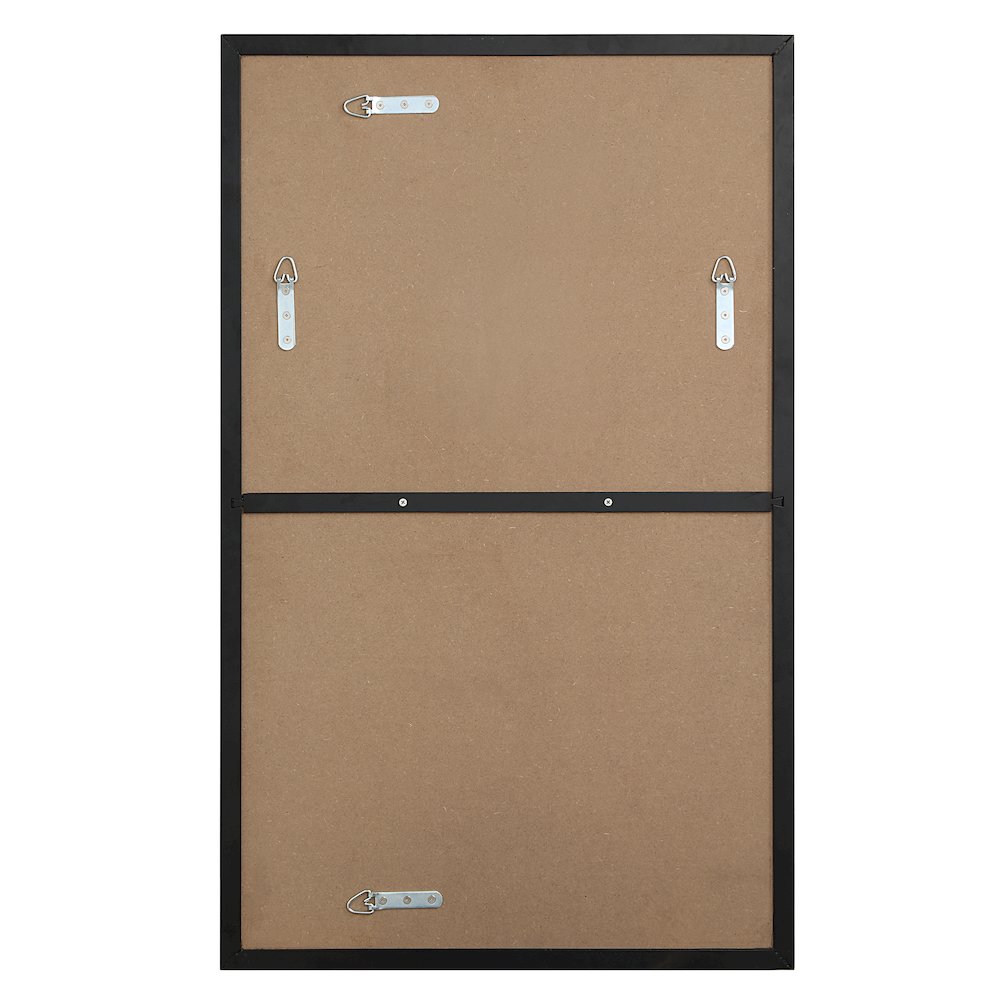 Loutro 36" H x 22" W Wall Mirror, Black. Picture 4