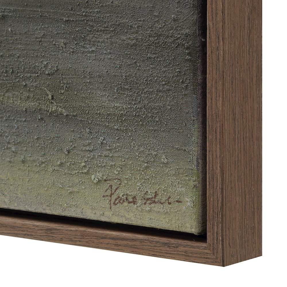 Cielo 60" Wide Canvas Art with Wood Frame, Black Oak. Picture 5