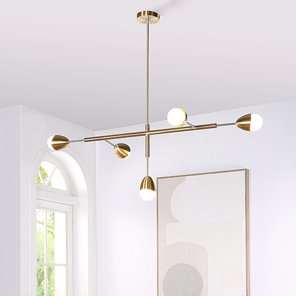 Naura 5 Light Ceiling Fixture. Picture 2
