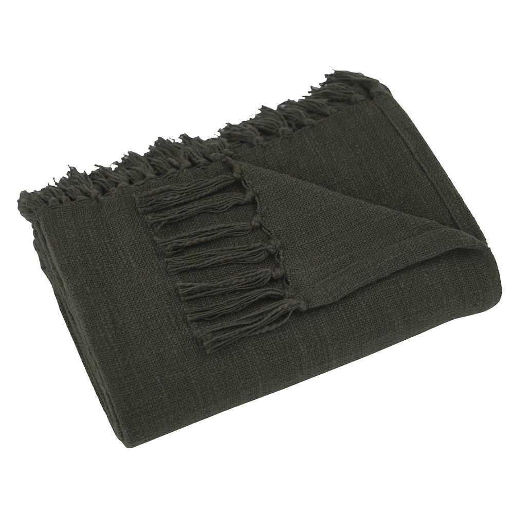 Chalamet 70X50 Throw, Olive. Picture 6