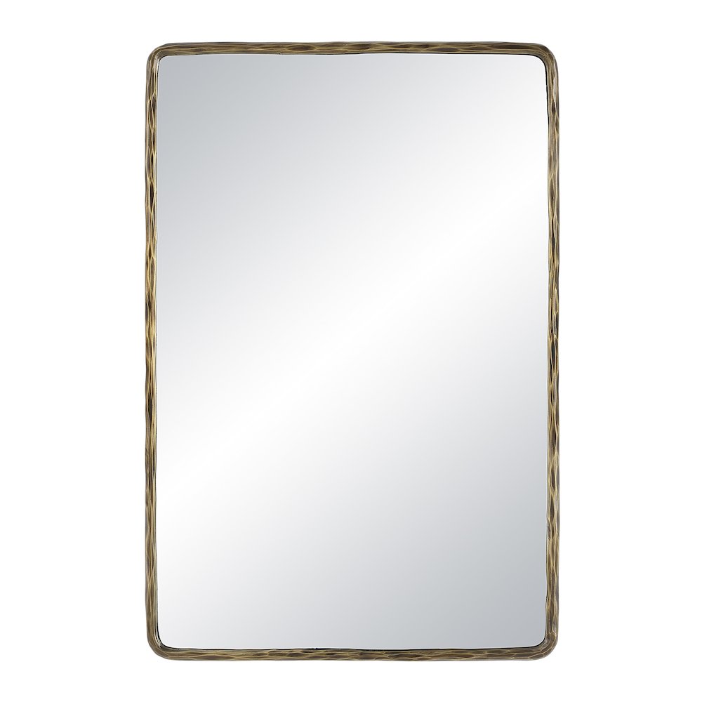 Ivory Wall Mirror In Yellow Color. Picture 1