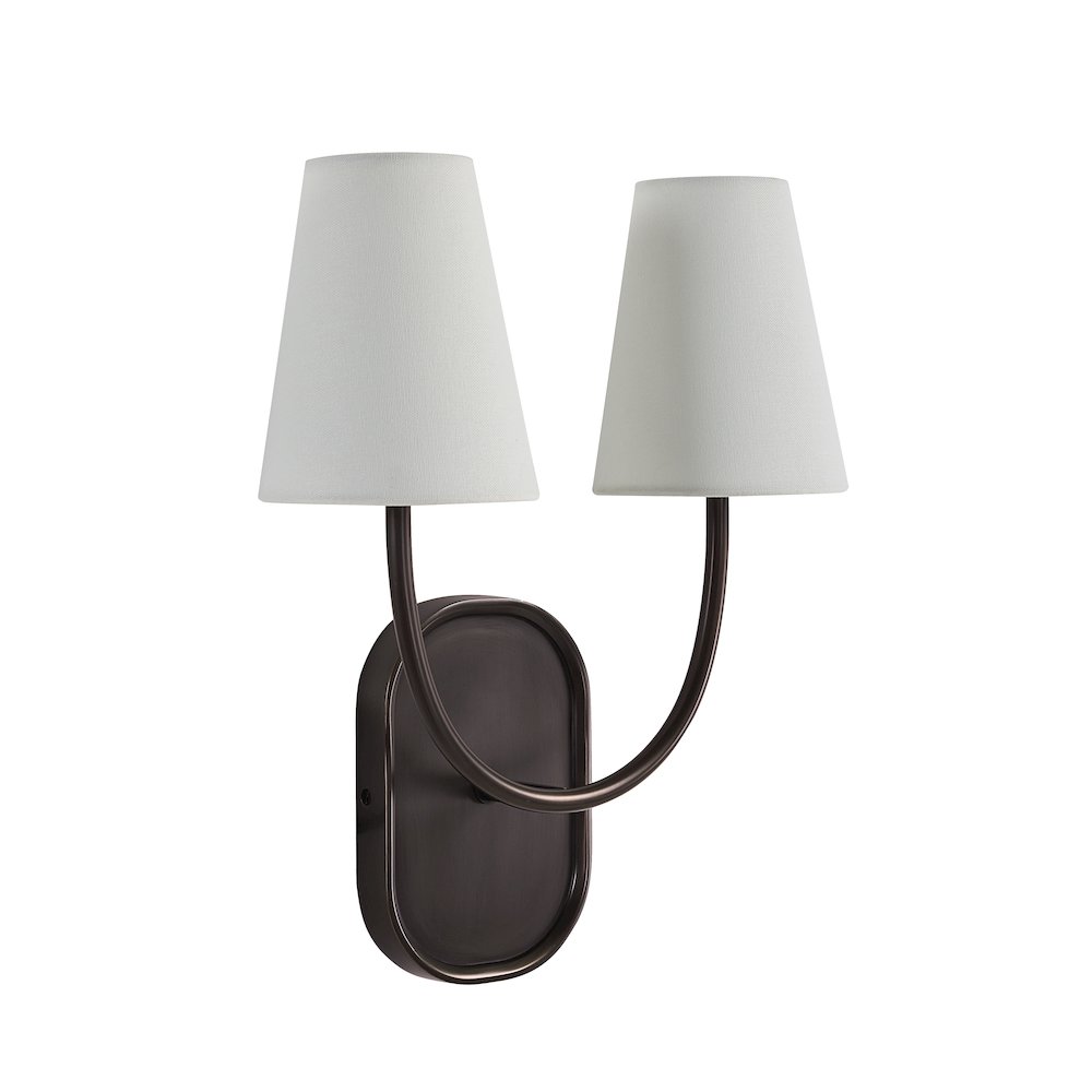 Megara 15.5" Height Wall Sconce, Brown. Picture 3