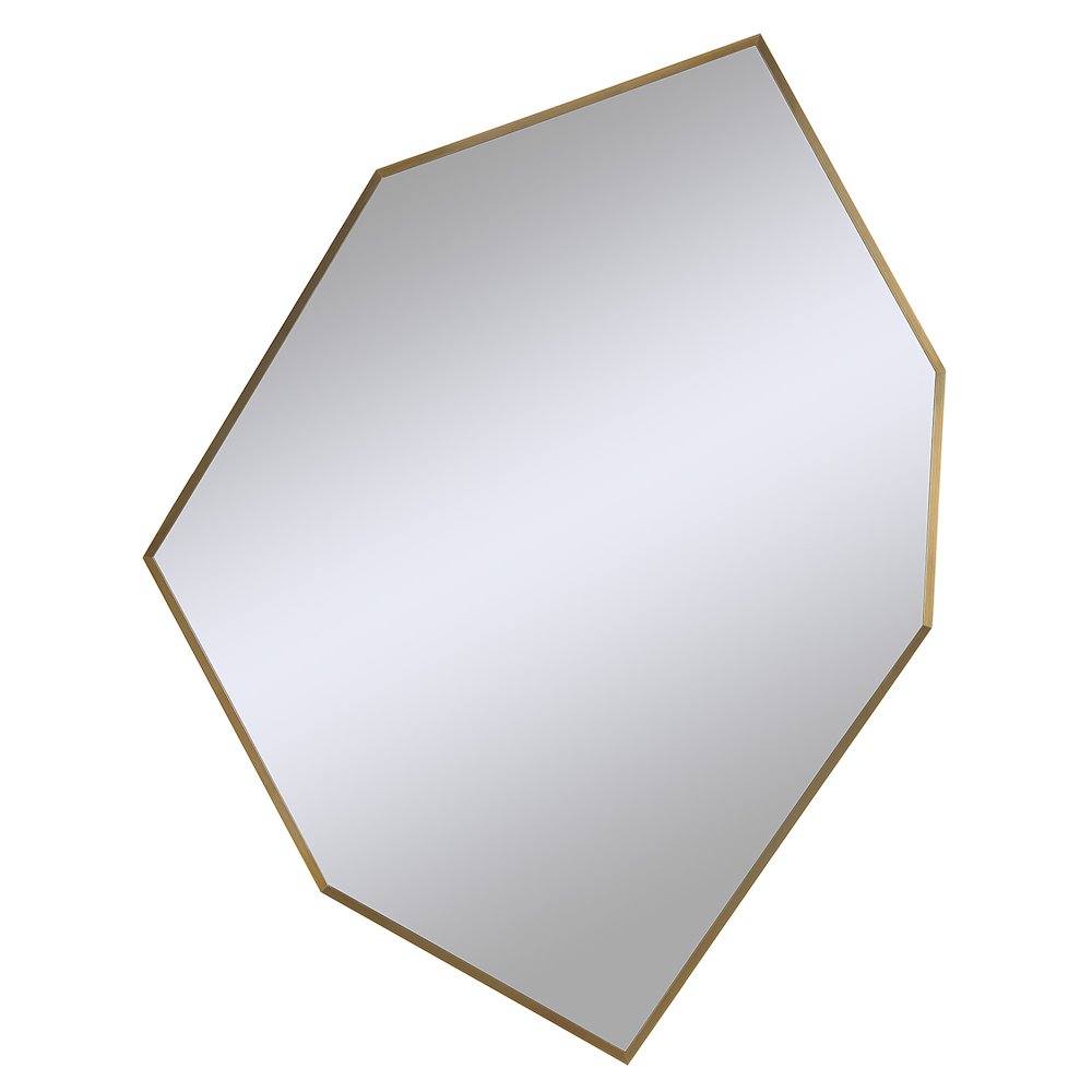 Devika 41 x 31 Geometric,Irregular Framed Mirror. Picture 1