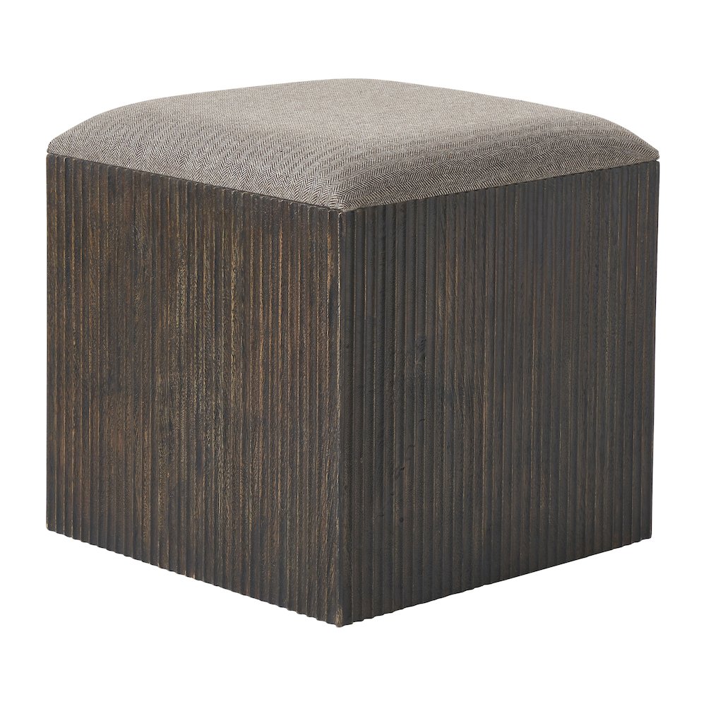Tristan 18" Height Stool, Brown. Picture 1