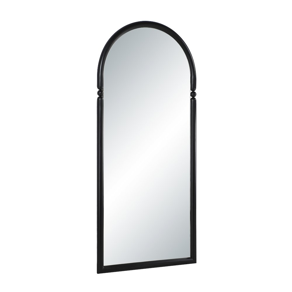Arcade 76" H x 34" W Wall Mirror, Black. Picture 3
