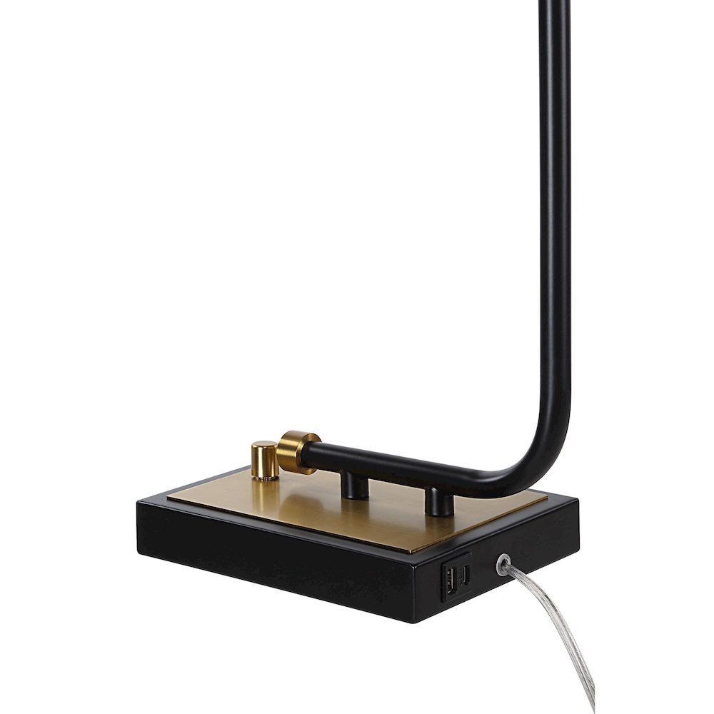 Perlato 28" Height Table Lamp, Black. Picture 5