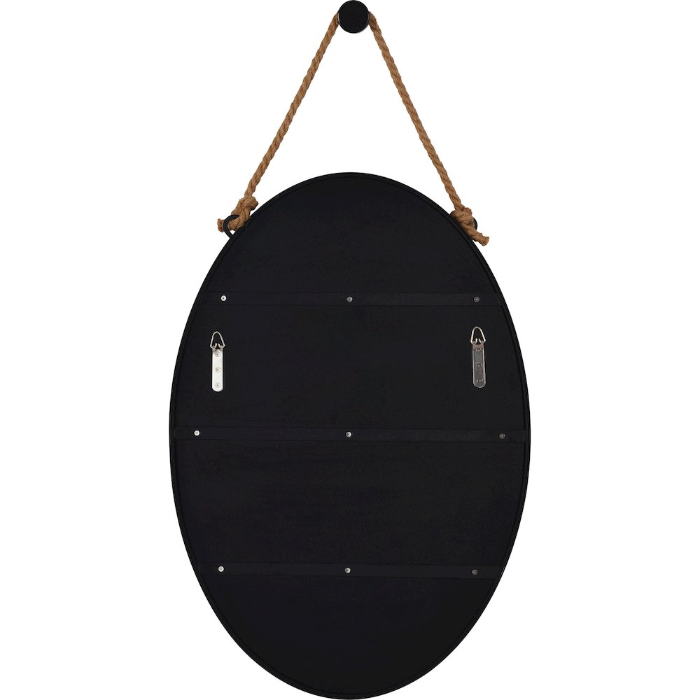 Parbuckle 22 in. x 42 in. Oval Mirror. Picture 4