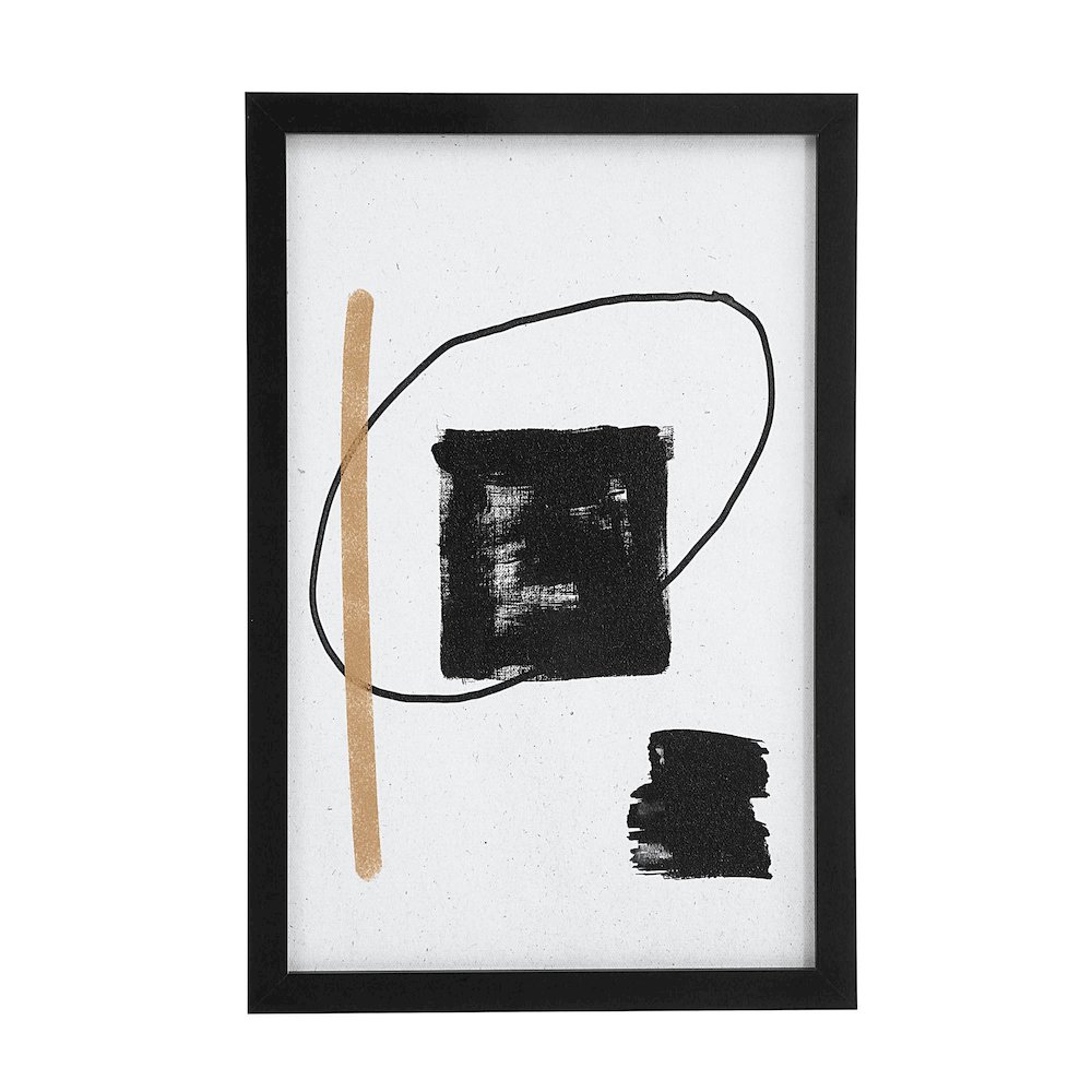 Carife 5 Piece Wide Wall Art, Black. Picture 8