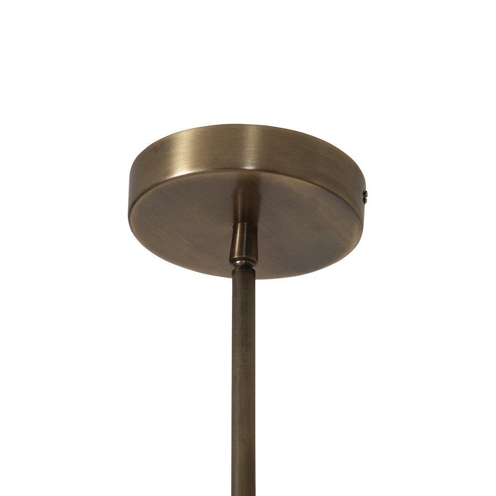 Brillio 10" Length Ceiling Fixture, Matte Antique Brass. Picture 6