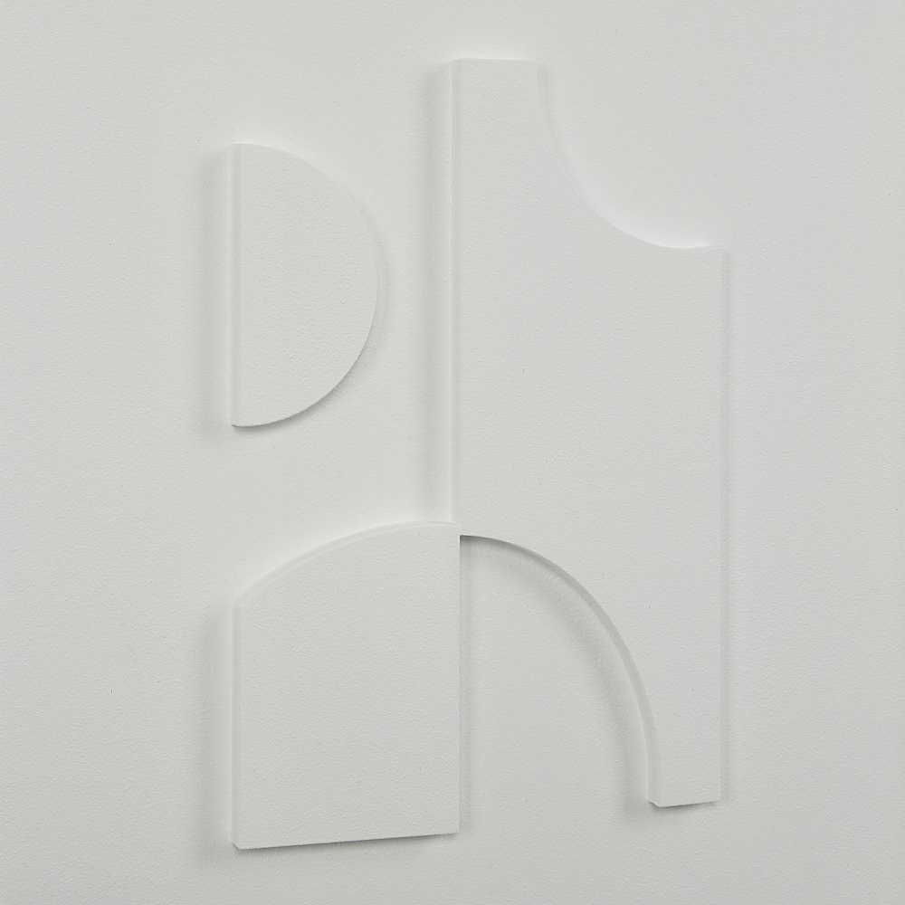 Ispra 19" Wide Wall Decor, Matte White. Picture 12
